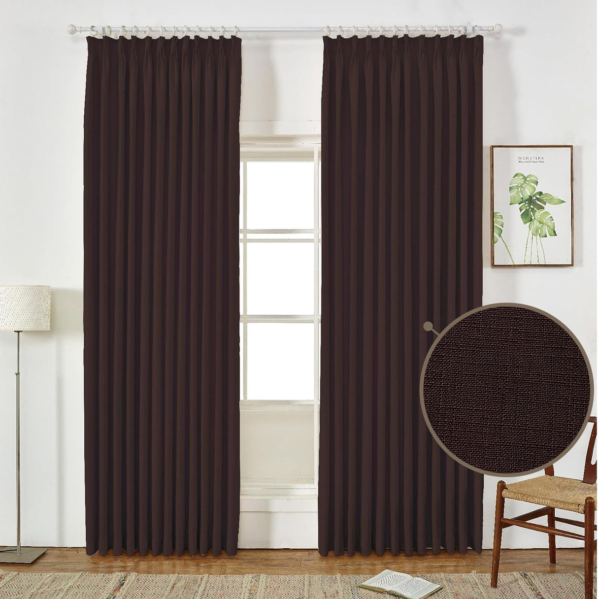 GEX Curtain Linen Sedge Linen Custom Curtains Drapes Pleated - GexWorldwide