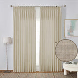 GEX Curtain Linen Sedona Linen Custom Curtains Drapes Pleated - GexWorldwide