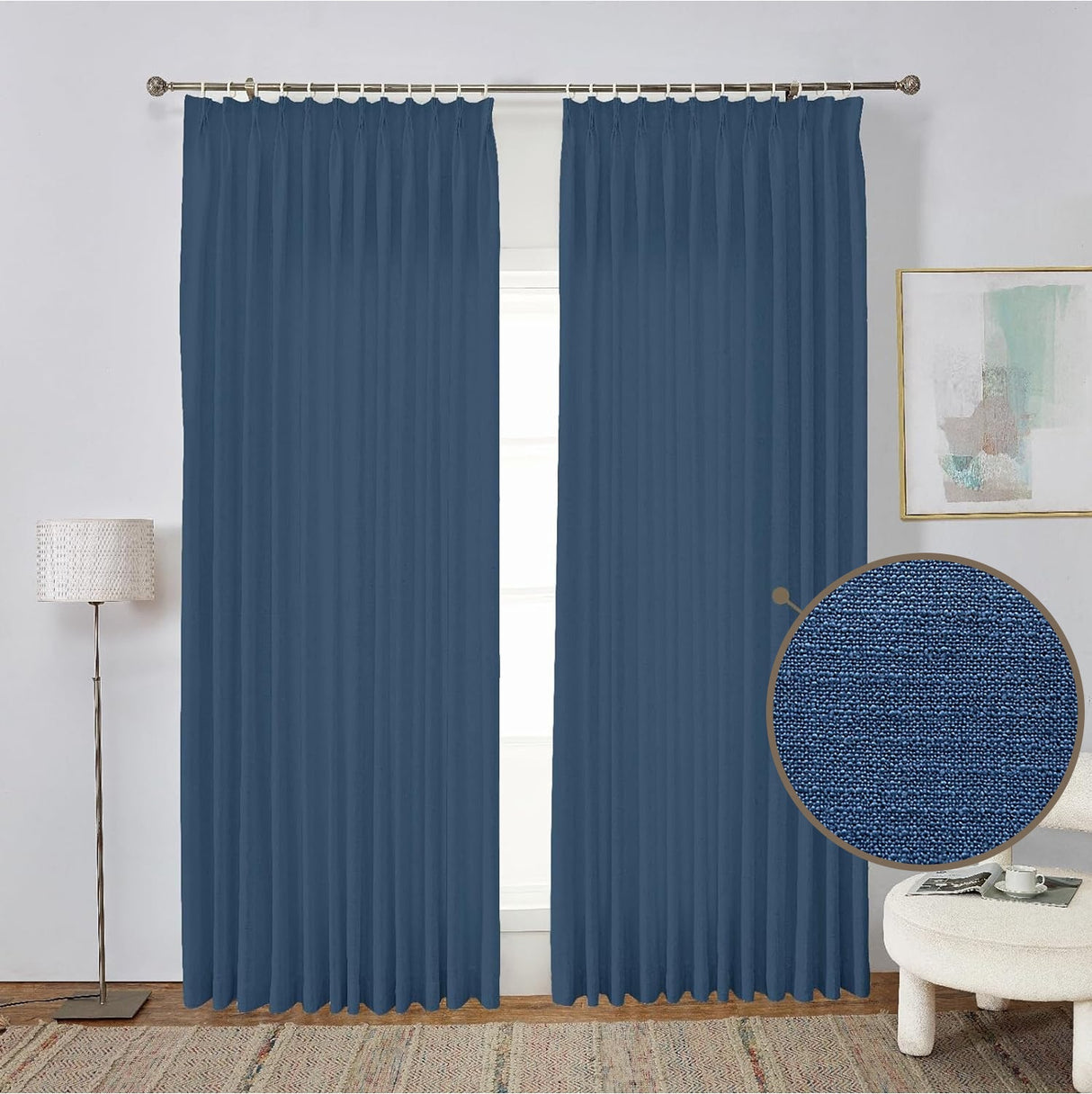 GEX Curtain Linen Sedona Linen Custom Curtains Drapes Pleated - GexWorldwide