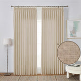 GEX Curtain Linen Sedona Linen Custom Curtains Drapes Pleated - GexWorldwide