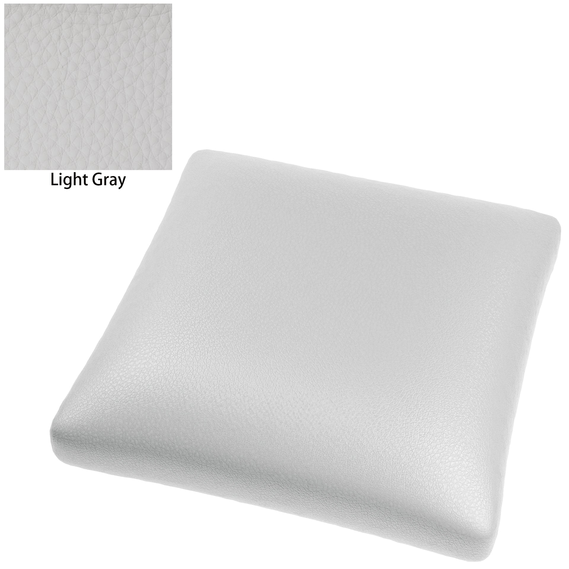 White leather cushions top