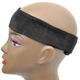 GEX Flexible Velvet Wig Grip Scarf Head Band Adjustable Fastern Black - GexWorldwide