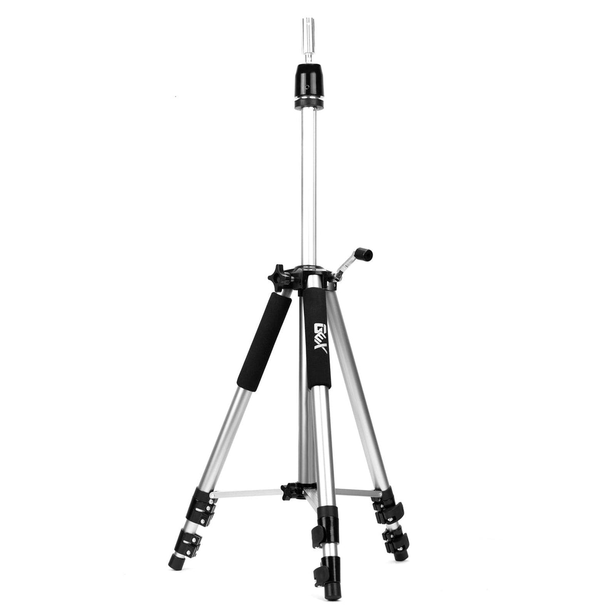 GEX Heavy Duty Canvas Block Head Tripod Mannequin Stand Silver Color - GexWorldwide