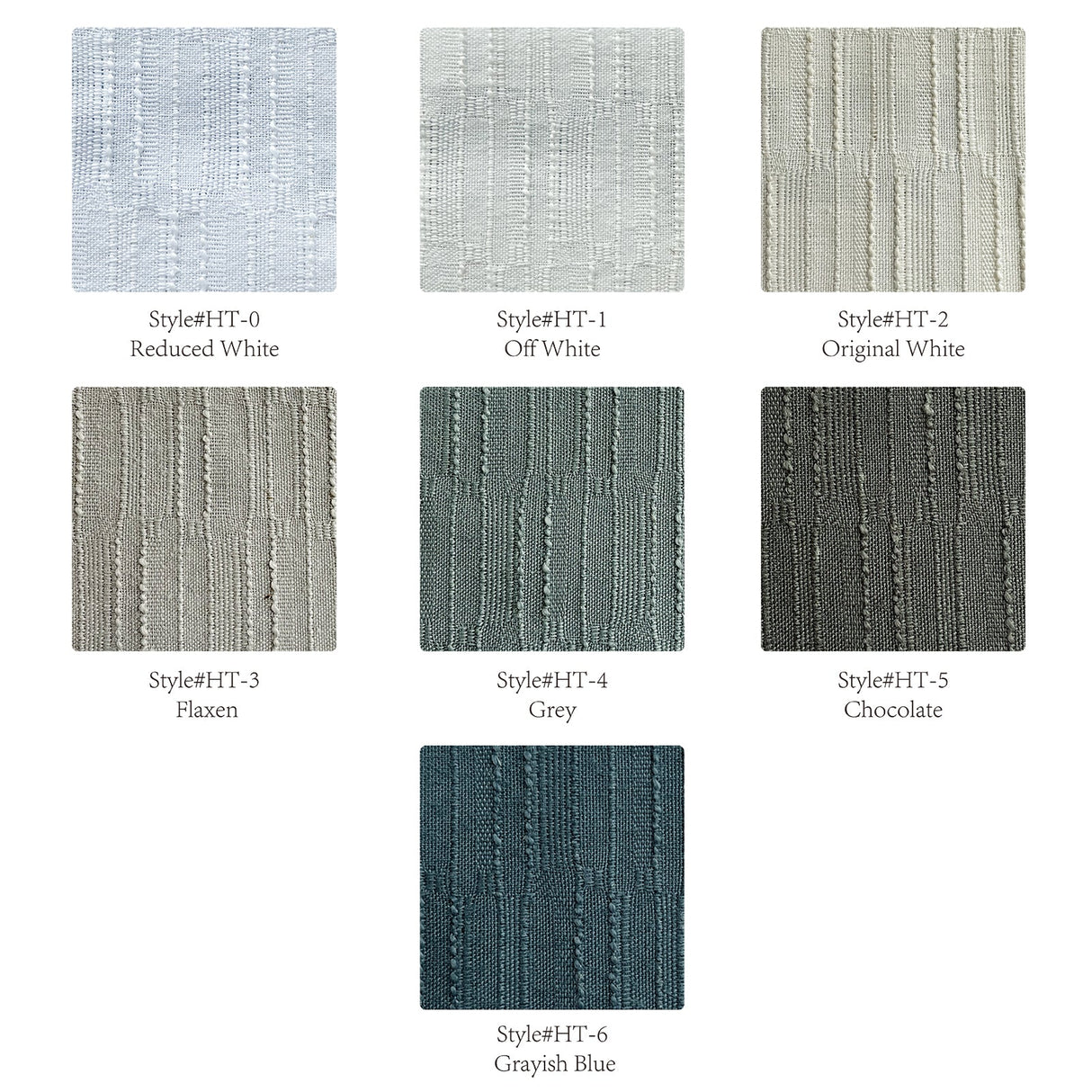 GEX Lanikai Polyester Linen Curtain Sample Booklet - GexWorldwide