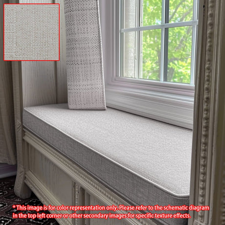 GEX Linen Blend Custom Size Bench Cushion Pads Multi Colors 70D High-Resilience Foam - GexWorldwide