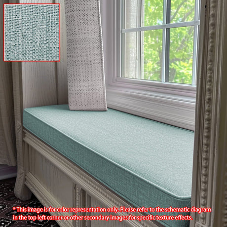 GEX Linen Blend Custom Size Bench Cushion Pads Multi Colors 70D High-Resilience Foam - GexWorldwide