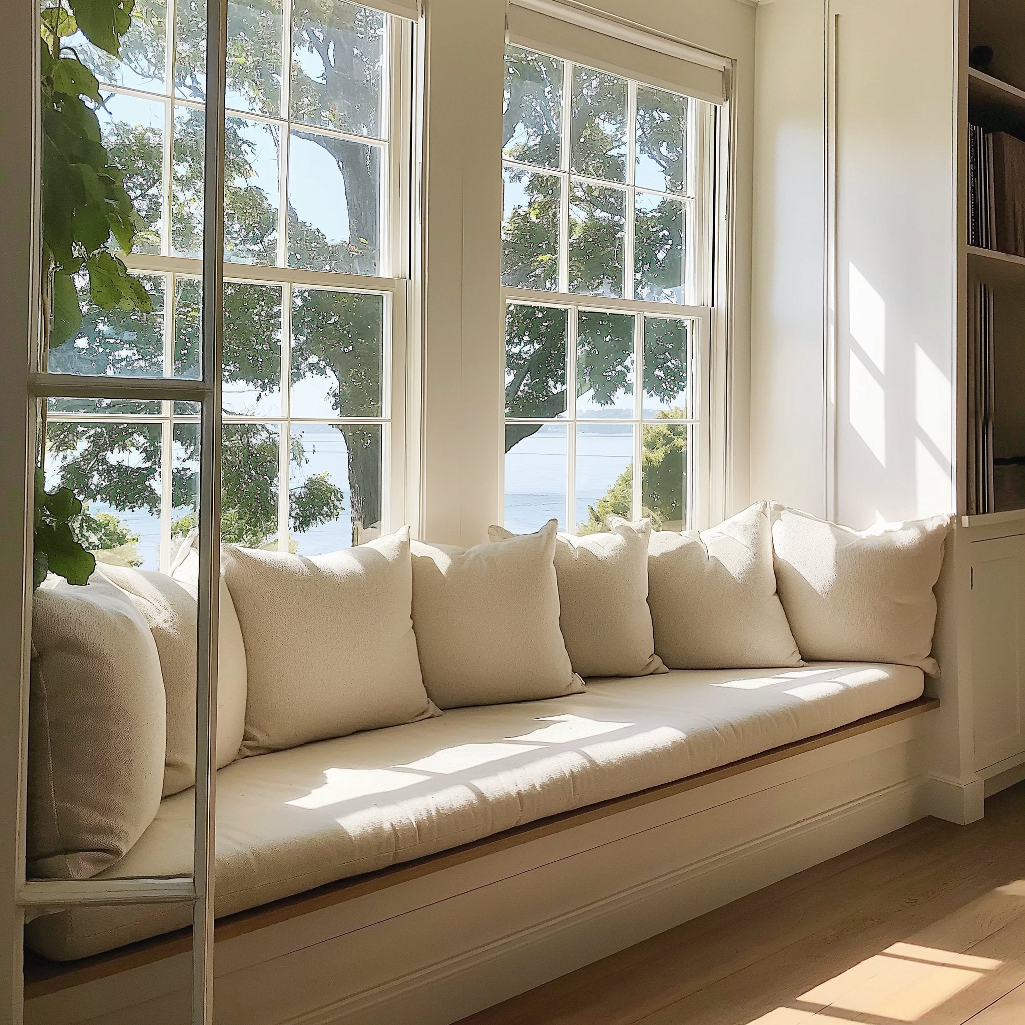 GEX Linen Blend Custom Size Bench Cushion Pads Multi Colors 70D High R GexWorldwide