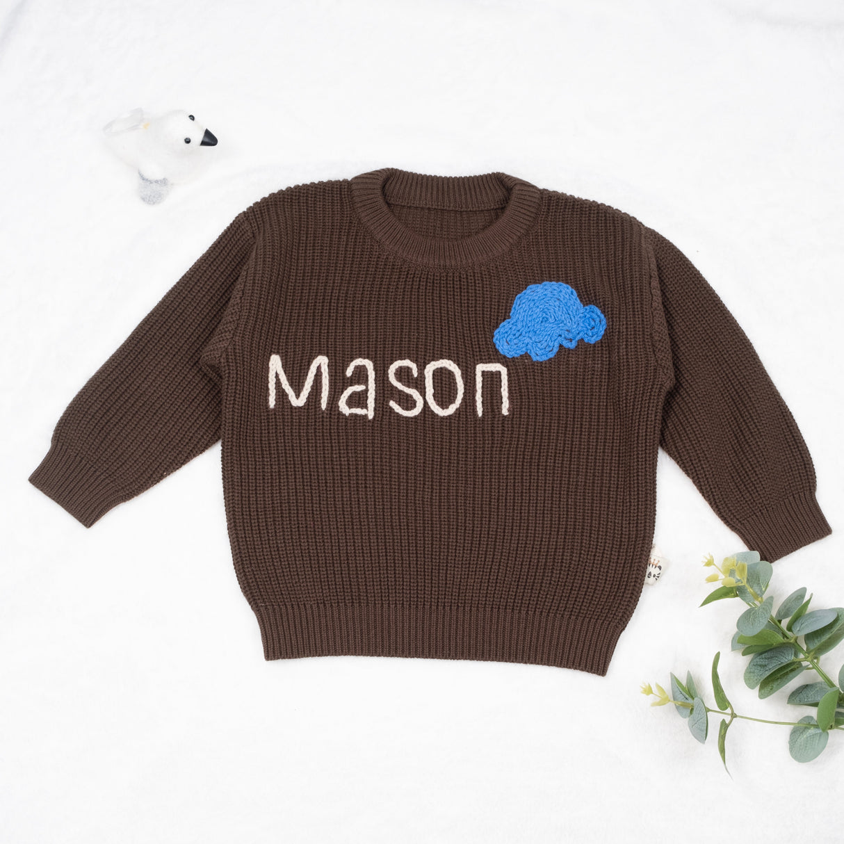 GEX Personalized Baby Sweaters Hand Embroidered Kids Sweater with Name - GexWorldwide