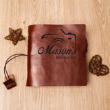 GEX Personalized Brown Leather Photo Album - GexWorldwide