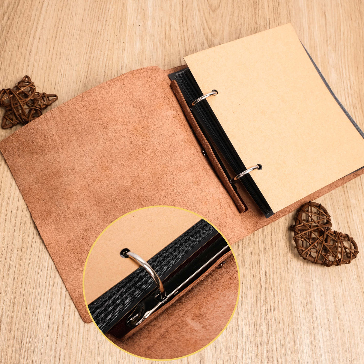 GEX Personalized Brown Leather Photo Album - GexWorldwide