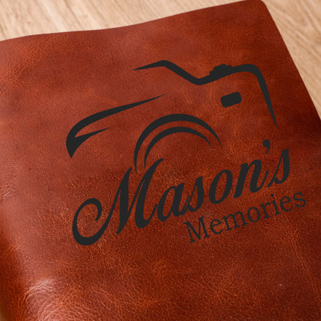 GEX Personalized Brown Leather Photo Album - GexWorldwide