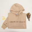 GEX Personalized Christian Hoodies Embroidered Grown in Grace Sweatshirts - GexWorldwide