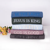 GEX Personalized Christian Hoodies Embroidered JESUS IS KING Sweatshirts with Bible Verses Faith Sweatshirt for Christians - GexWorldwide