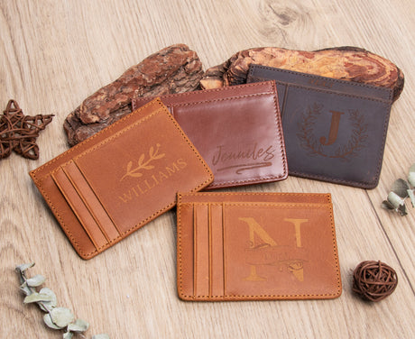 GEX Personalized Cowhide Business Card Holder - GexWorldwide