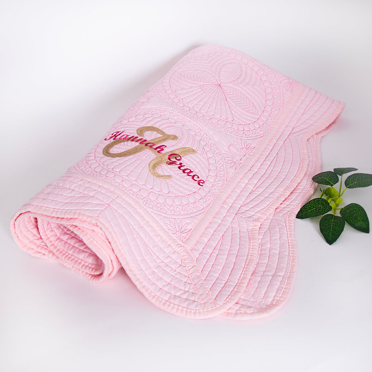 GEX Personalized Embroidered Baby Blanket with Name for New Mom Baby Shower Gift - GexWorldwide