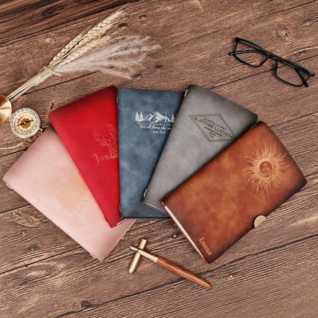 GEX Personalized Engrave Leather Notebook - GexWorldwide