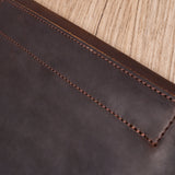 GEX Personalized Engraved Brown Cowhide Laptop Sleeve - GexWorldwide