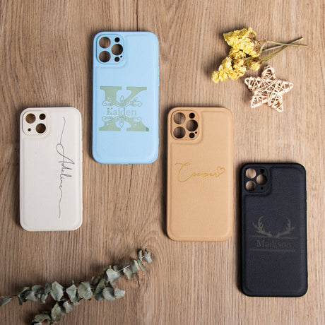 Gex Personalized Engraved Leather Mobile Phone Cases - GexWorldwide