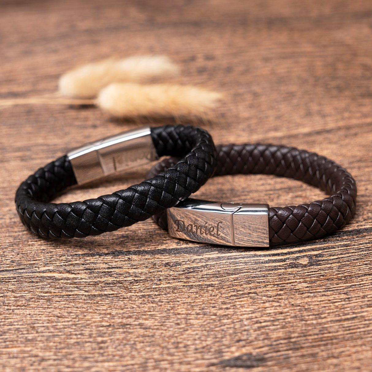 GEX Personalized Engraving Leather Bracelet Jewelry for Men - GexWorldwide