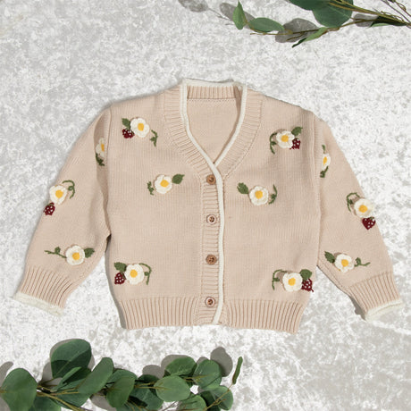 GEX Personalized Kids Sweater Cardigan with Button for New Mom Gift - GexWorldwide