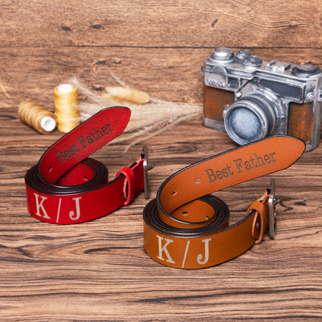 GEX Personalized Leather Belt Engraved Gift - GexWorldwide