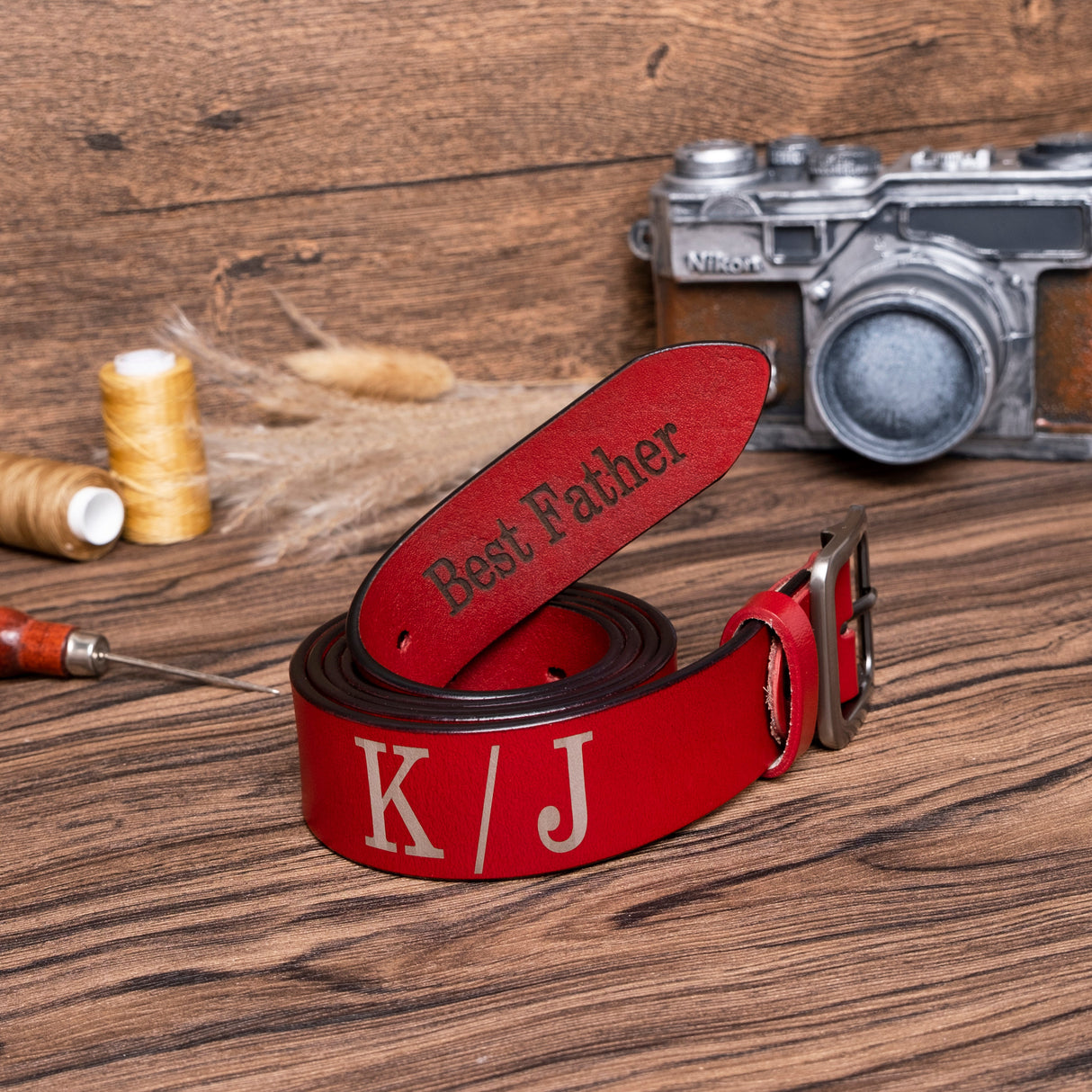 GEX Personalized Leather Belt Engraved Gift - GexWorldwide