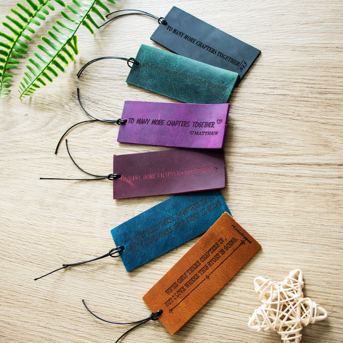 GEX Personalized Leather Bookmark Cowhide Gift - Gexworldwide.com ...