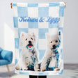 Gex Personalized Pet Art Portrait Blankets with Pets Photos - GexWorldwide