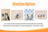 Gex Personalized Pet Art Portrait Blankets with Pets Photos - GexWorldwide