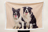 Gex Personalized Pet Art Portrait Photo Blankets with Name - GexWorldwide