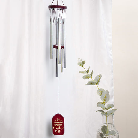 GEX Personalized Pet Memorial Wind Chime with Engraved Pet Name - GexWorldwide