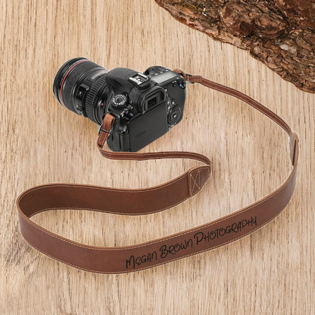 GEX Personalized Premium Cowhide Leather Camera Strap - GexWorldwide