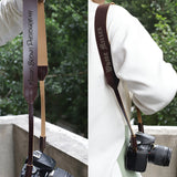 GEX Personalized Premium Cowhide Leather Camera Strap - GexWorldwide