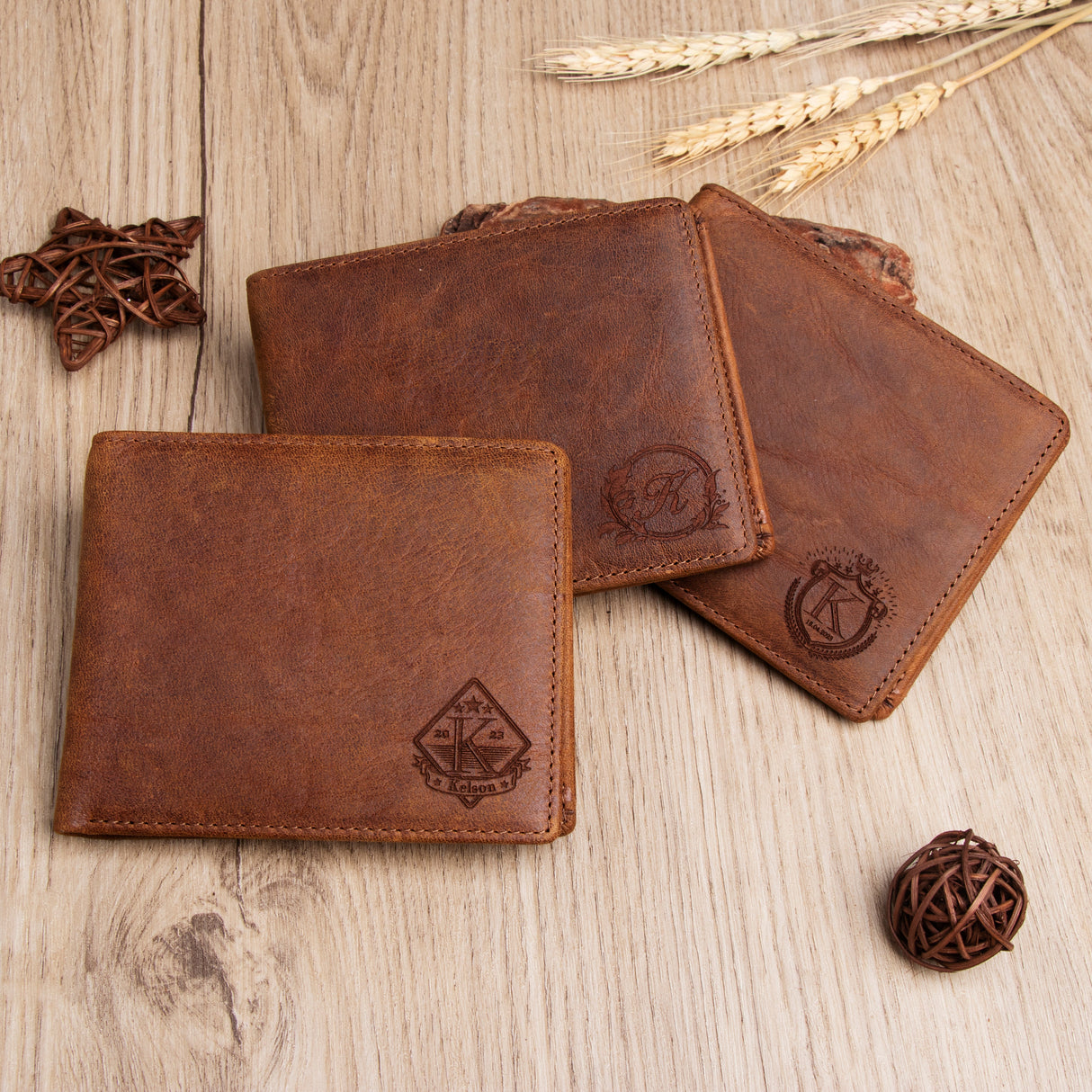 GEX Personalized Short Cowhide Wallet - GexWorldwide