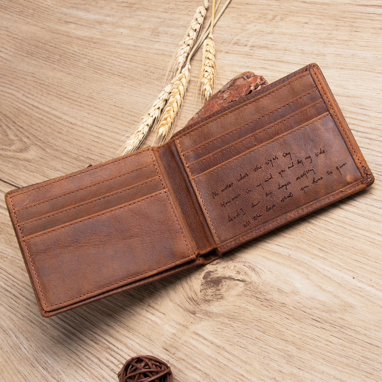 GEX Personalized Short Cowhide Wallet - GexWorldwide