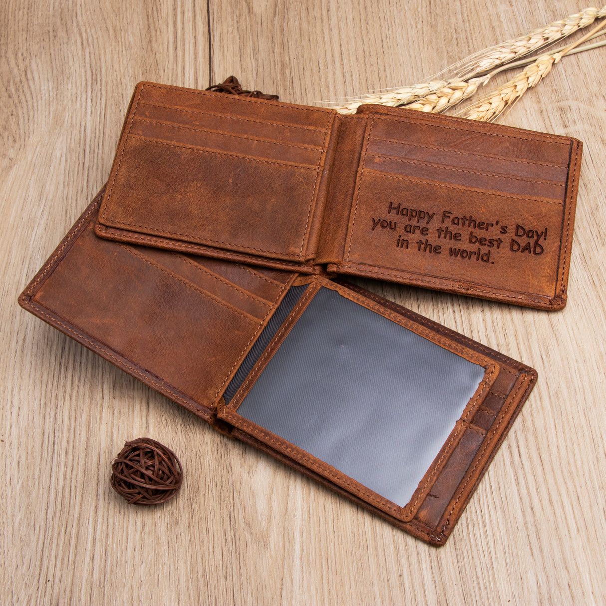 GEX Personalized Short Cowhide Wallet - GexWorldwide