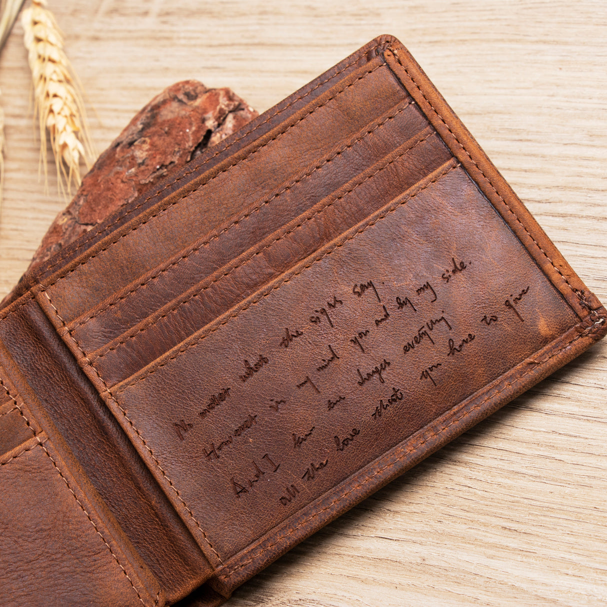 GEX Personalized Short Cowhide Wallet - GexWorldwide