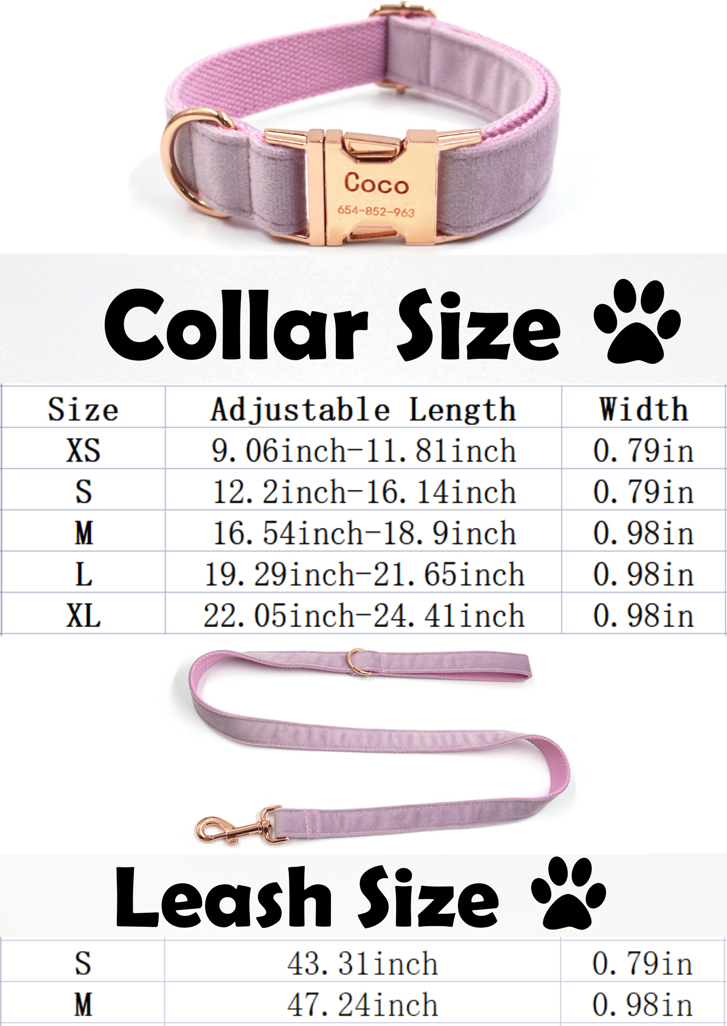 GEX Personalized Dog Collar Bow Tie Leash Set - Gexworldwide.com
