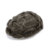 GEX Q6 : Men's Toupee French Lace Base with Thin Skin Hairpieces 8''*10'' - GexWorldwide