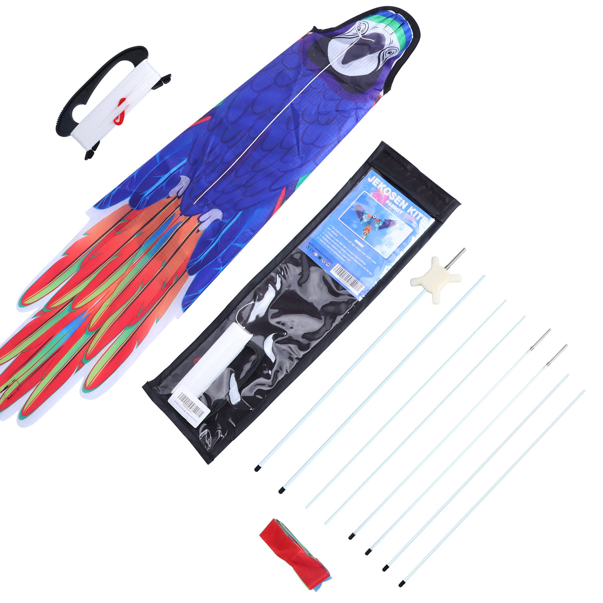 JEKOSEN Parrot Huge Kite Easy to Fly Single String Suitable for Children and Adults Beach Park Outdoor Activities - GexWorldwide
