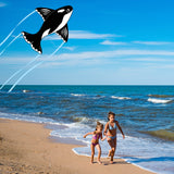 JEKOSEN Whale Kite Easy to Fly Single String Suitable for Kids Adults Travel Beach Park Outdoor Activities - GexWorldwide