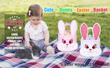 LUBOT 3D Cute Plush Bunny Easter Basket for Kids - GexWorldwide