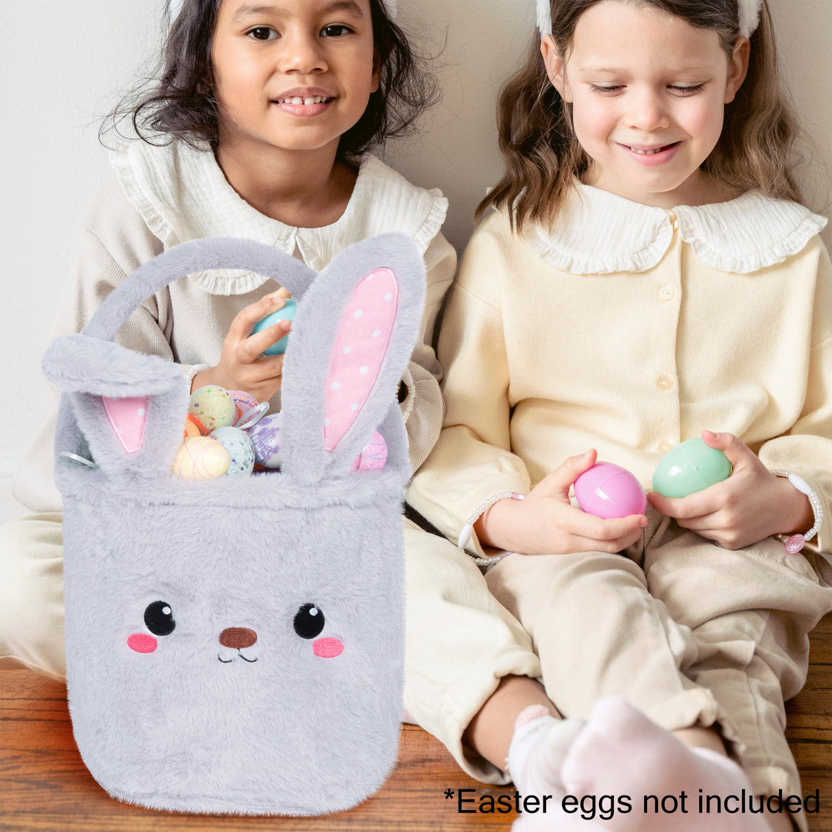 LUBOT Cute Bunny Plush Easter Basket for Kids - GexWorldwide