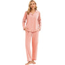 LUBOT Women’s Pajamas Two-piece PJ Set Cotton Lounge Set Long Sleeve - GexWorldwide