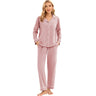 LUBOT Women’s Pajamas Two-piece PJ Set Cotton Lounge Set Long Sleeve - GexWorldwide