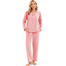 LUBOT Women’s Pajamas Two-piece PJ Set Cotton Lounge Set Long Sleeve - GexWorldwide