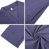 LUBOT Women's Robes Bathrobe Lightweight Microfleece Loungewear Blue - GexWorldwide
