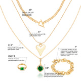 Natural Green Zircon Versatile Jewelry Set - GexWorldwide