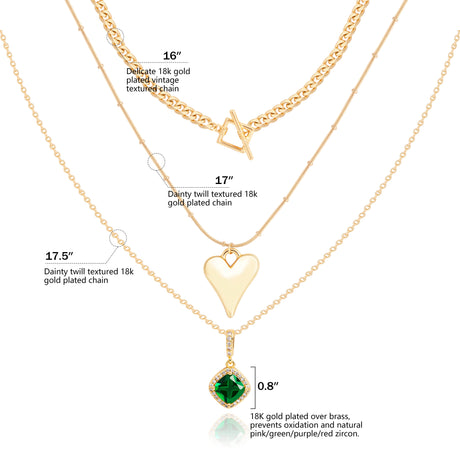 Natural Green Zircon Versatile Jewelry Set - GexWorldwide