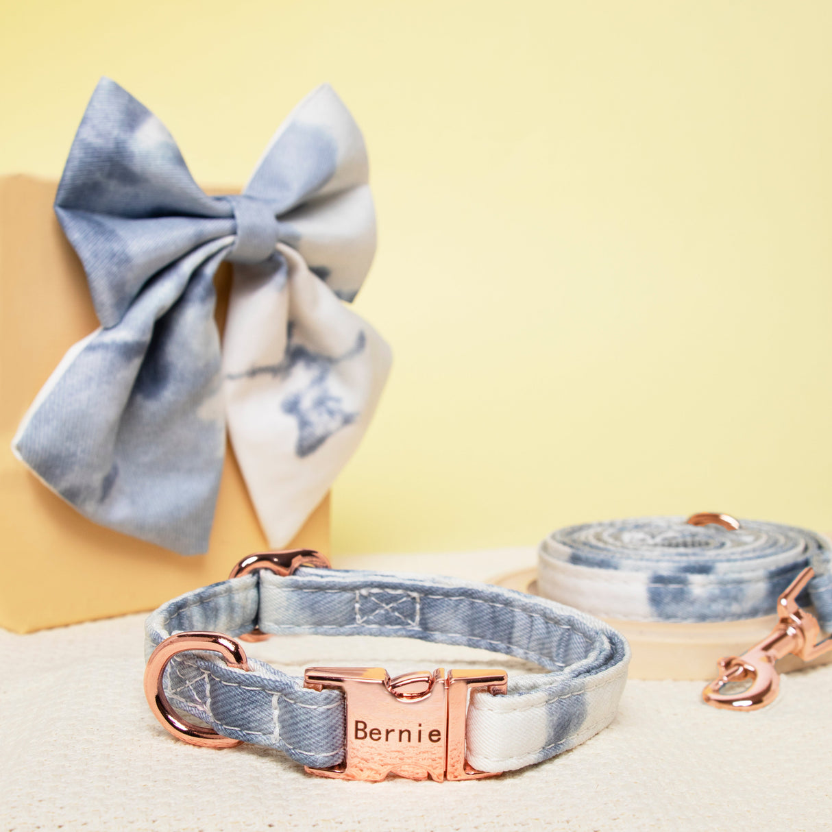 Personalized Dog Collar Girl Dog Bow Collar - GexWorldwide